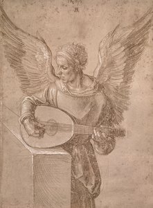 Ud çalan melek, 1491 by Albrecht Dürer